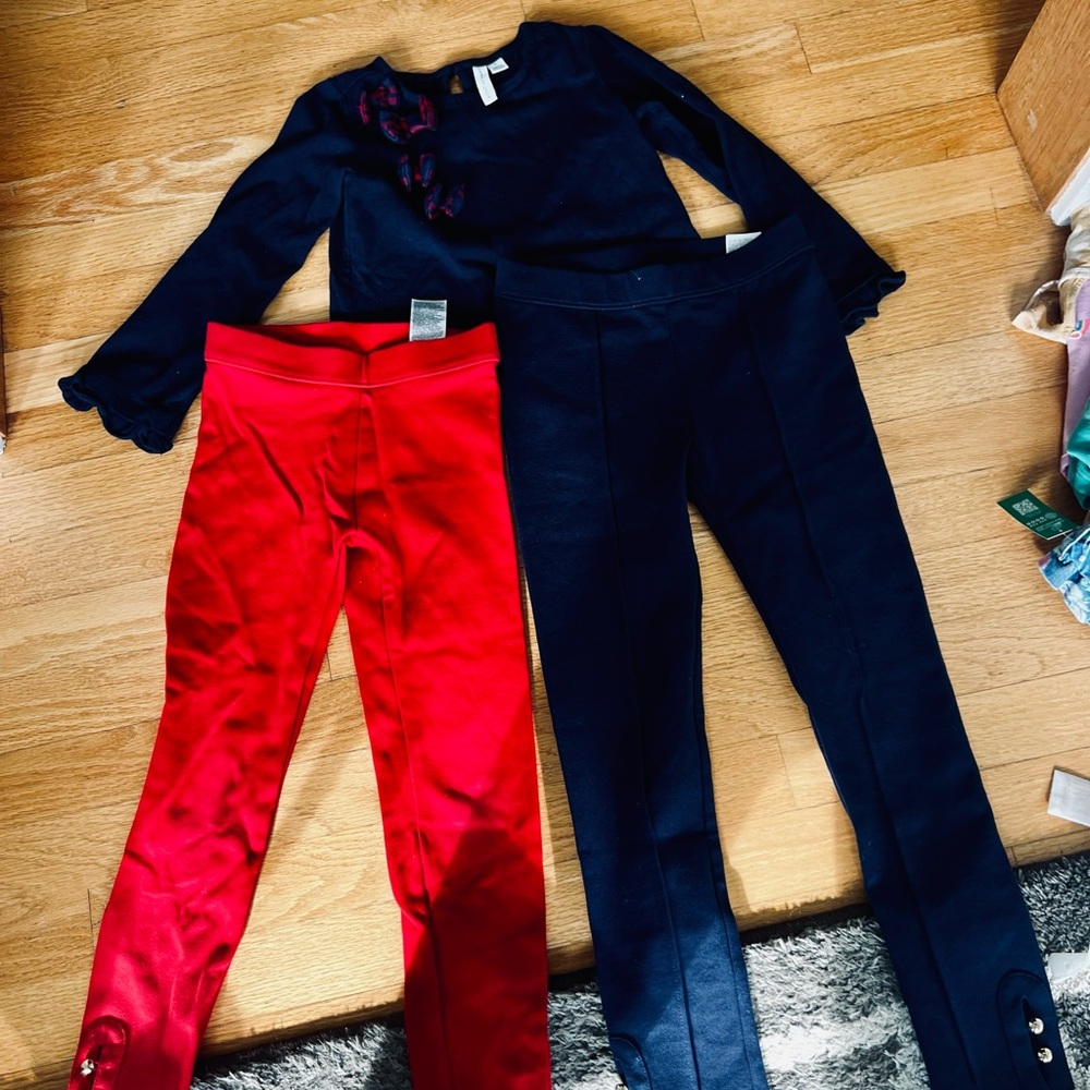 Janie and Jack Navy and Red Kids Matching Set